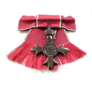 MBE medal for custom framing